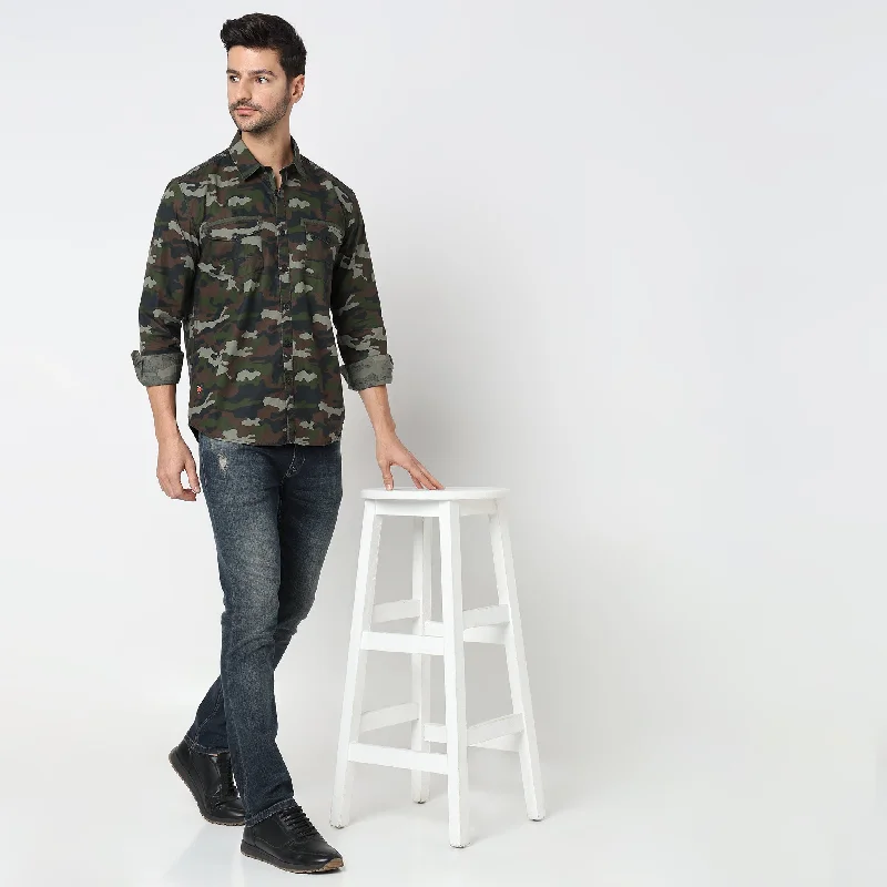 Regular Fit Camo Shirt