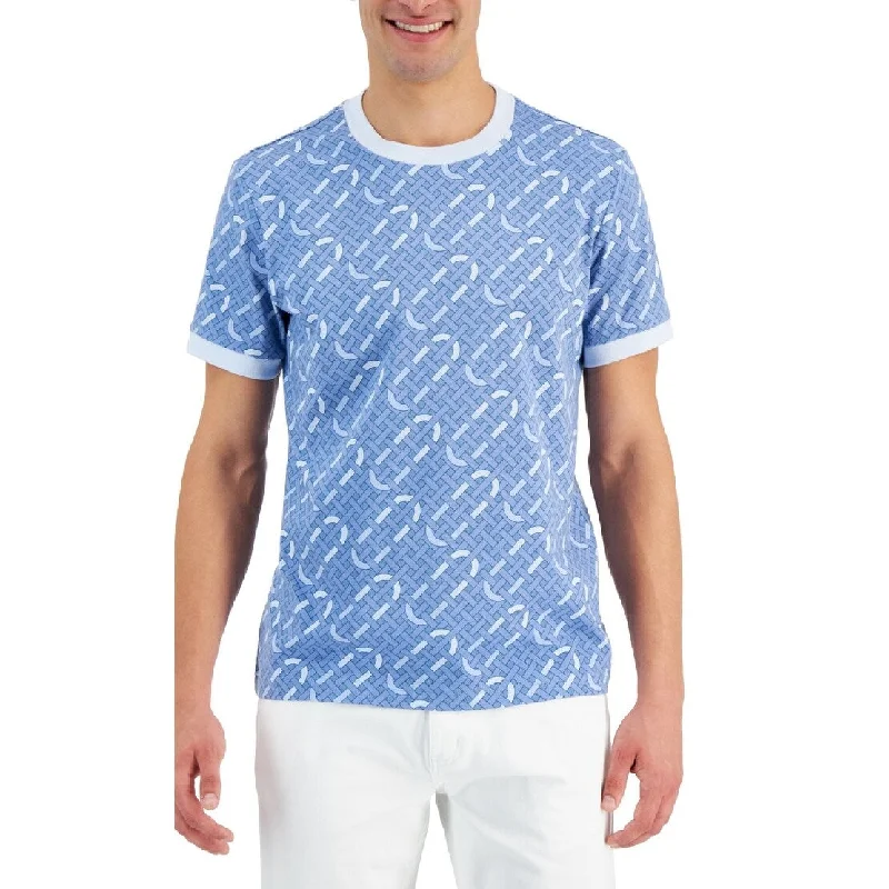 Alfani Men's Geo Graphic T-Shirt Blue Size Large