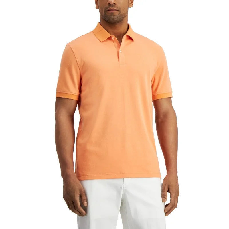 Club Room Men's Soft Touch Interlock Polo Orange Size XX Large