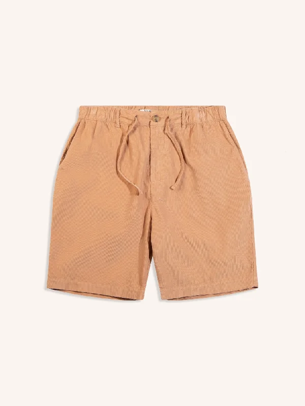 Inverness Short in Terracotta Needle Cord