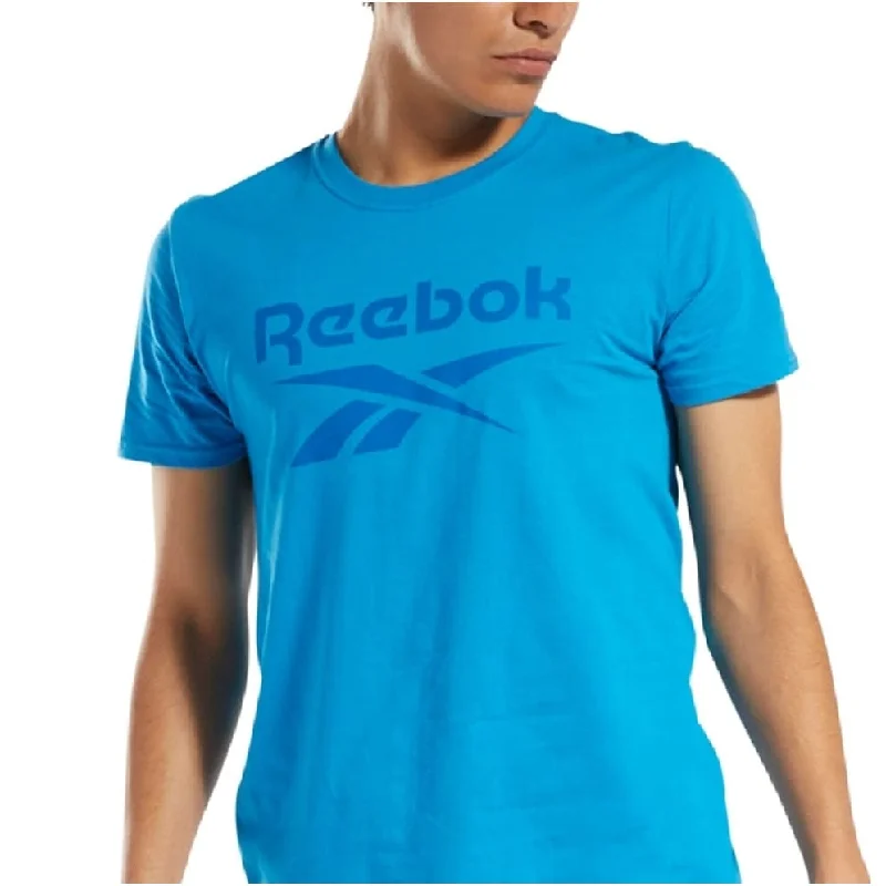 Reebok Men's Identity Logo Graphic T-Shirt Blue Size Medium