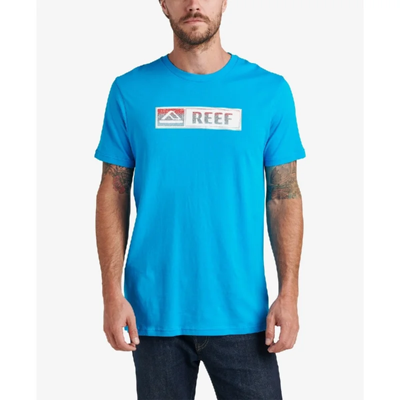 Reef Men's Lucis Graphic T-shirt Blue Size X-Large