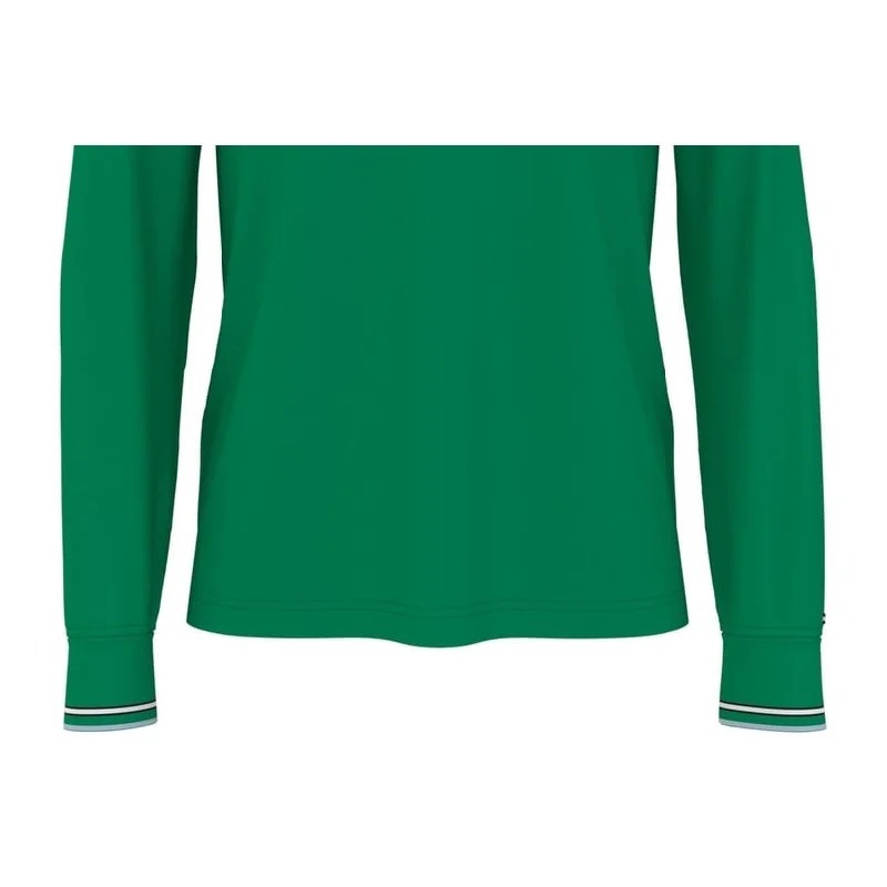 Tommy Hilfiger Men's Essential Logo Long Sleeve Polo Green Size X-Large