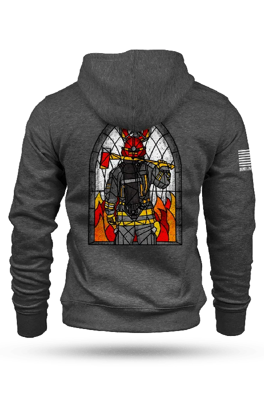 Stained Glass Firefighter - Hoodie