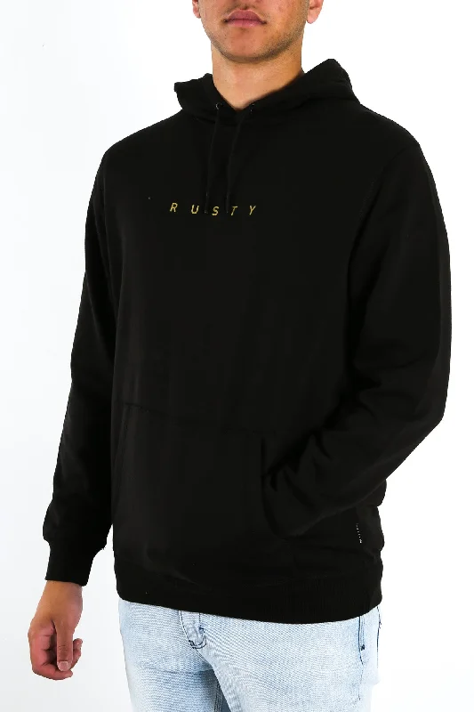 Short Cut Hooded Fleece Black