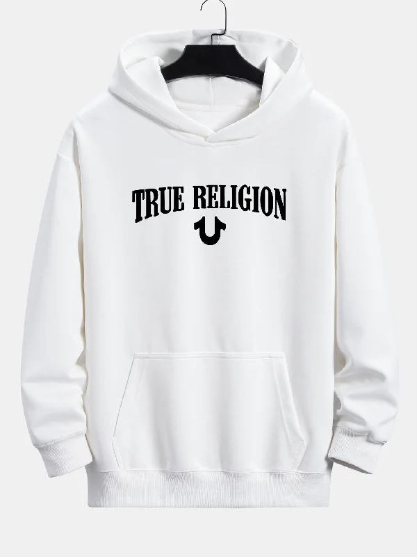 True Religion Print Relax Fit Hoodie