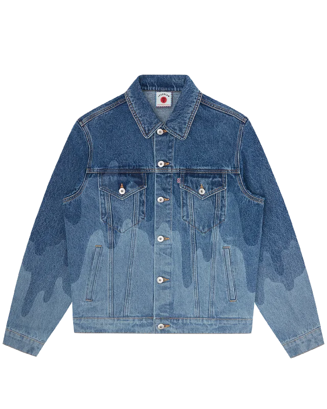 Lazer Drip Denim Trucker Jacket