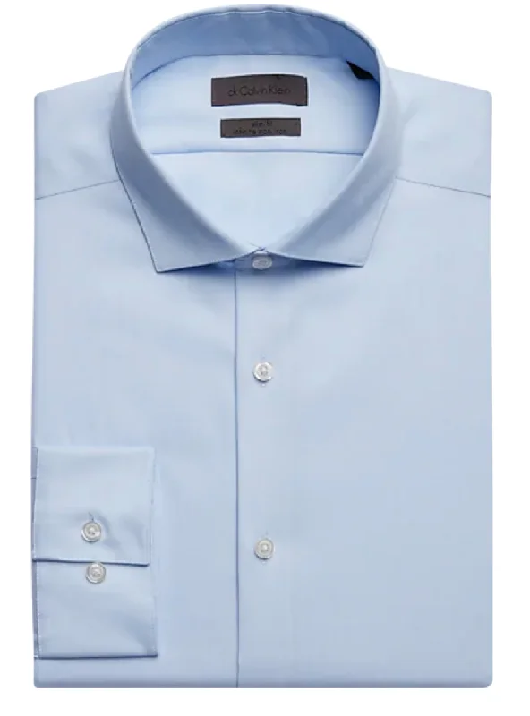 Light Blue Slim Fit Dress Shirts