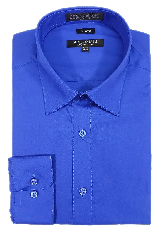 Marquis 009SL Dress Shirt Slim Fit Saphire Blue