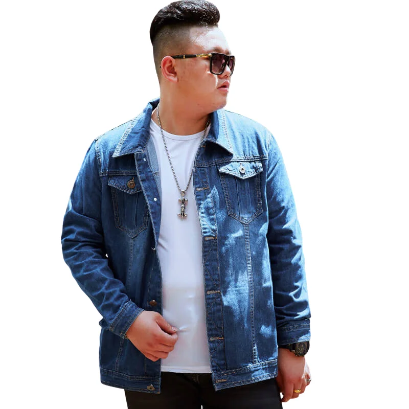 Oversize Denim Jacket Long Sleeve Jean Jacket Coats For Men