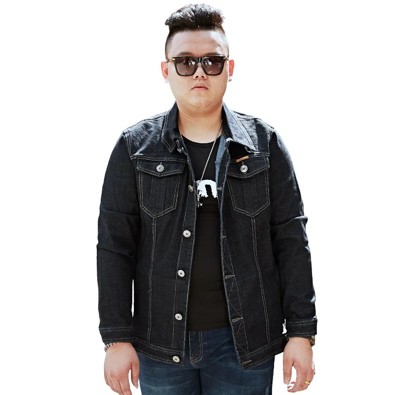 Oversize Long Sleeve Men's Denim Jacket Jean Trucker Jacket Coats