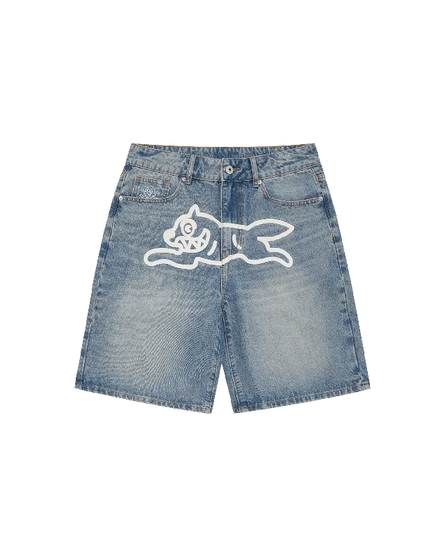 Running Dog Denim Shorts