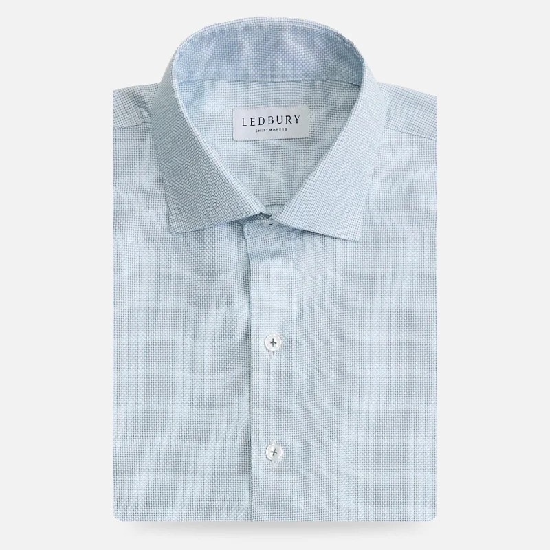 The Aqua Green Alston Non Iron Dobby Custom Shirt