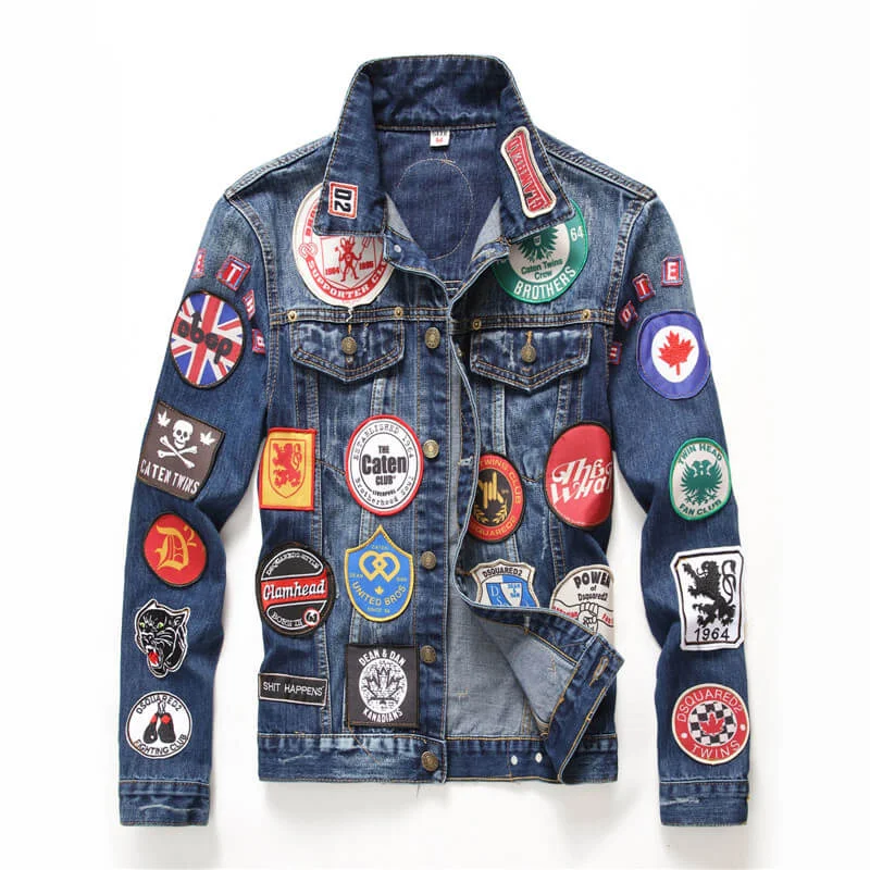 Trucker Denim Jacket Newest Tide Men's Streetwear Jean Coats