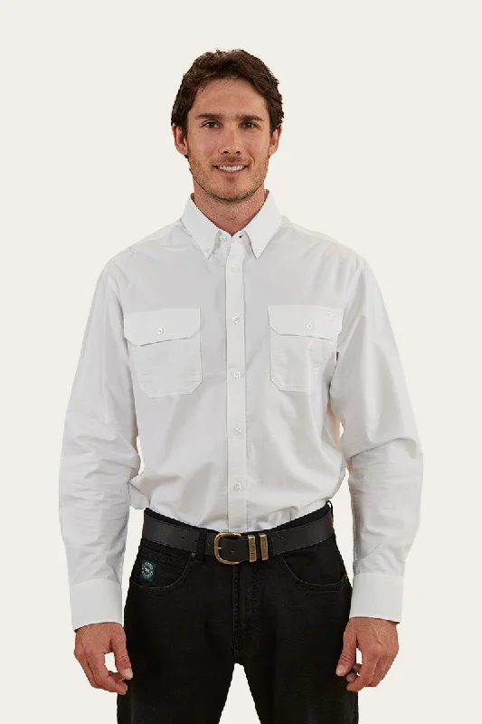 Whyalla Mens Dress Shirt - White