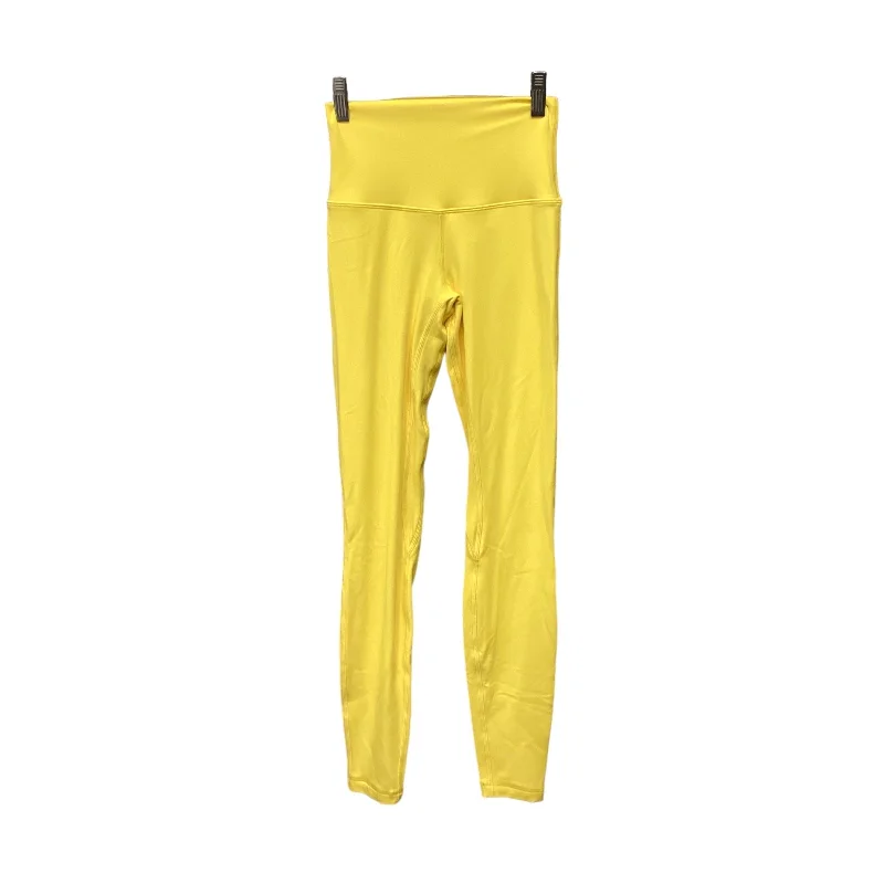 Athletic Pants By Lululemon In Yellow, Size: 2