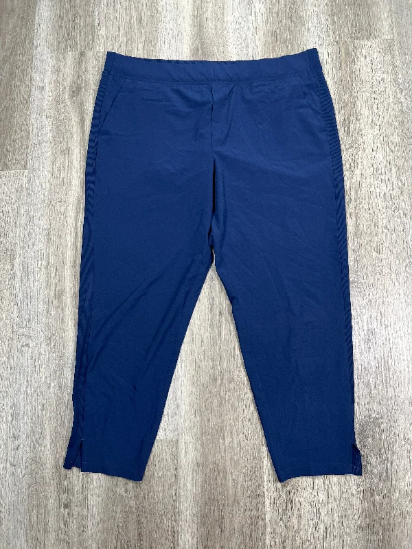 Athletic Pants By Serra In Blue, Size: Xl