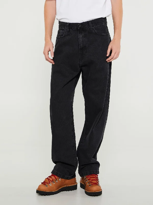 Landon Pants in Black Stone Washed