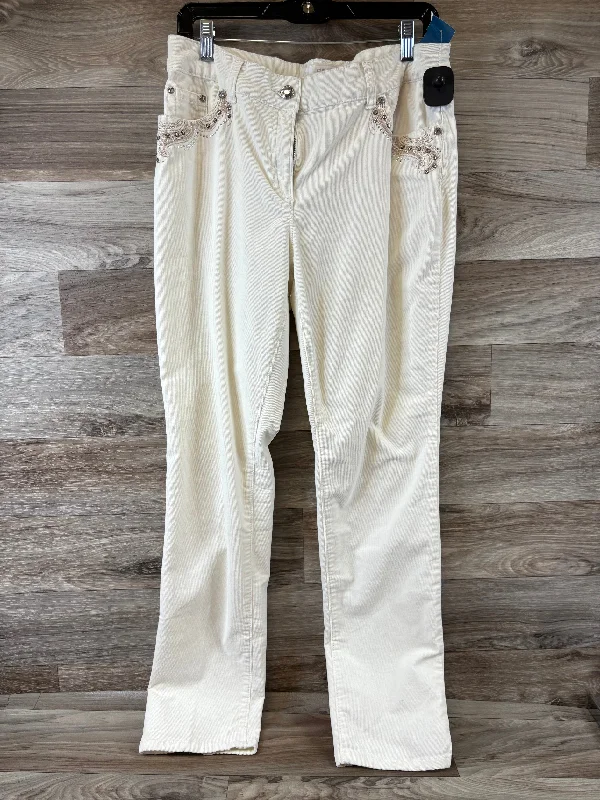 Pants Corduroy By Chicos In Cream, Size: 10