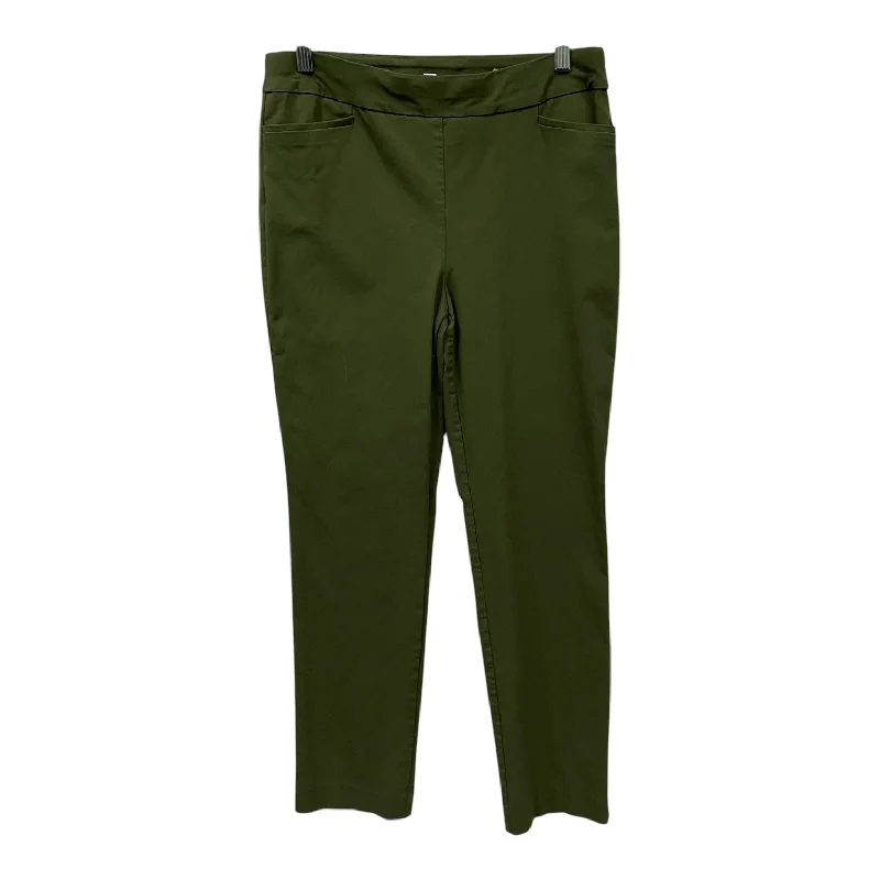 Pants Cropped By Chicos In Green, Size:10