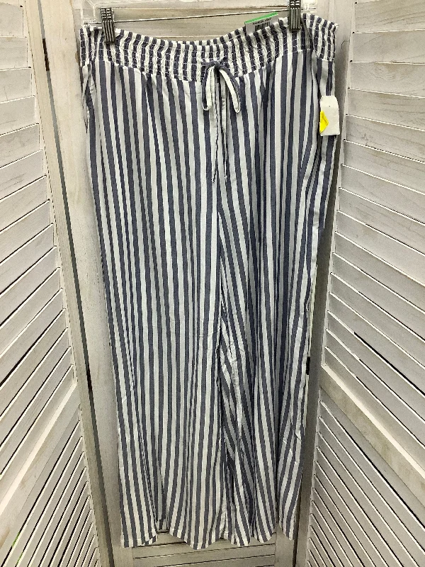 Pants Linen By Style And Company In Striped Pattern, Size: L