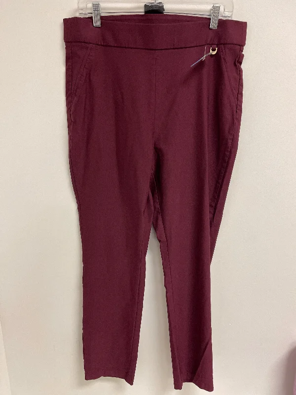 Pants Other By Rafaella In Red, Size: 14