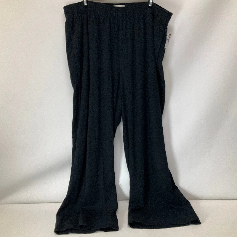 Pants Wide Leg By Abercrombie And Fitch In Black, Size: Xl