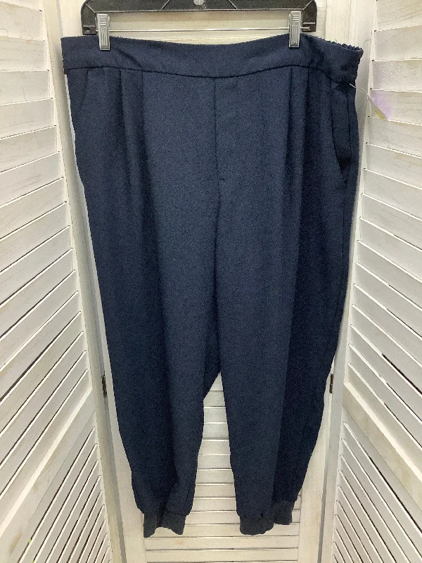 Pants Wide Leg By Gap In Navy, Size: Xl