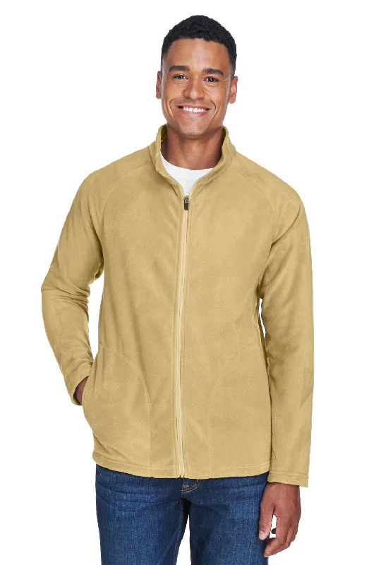 Team 365 Mens Campus Pill Resistant Microfleece Full Zip Jacket - Vegas Gold