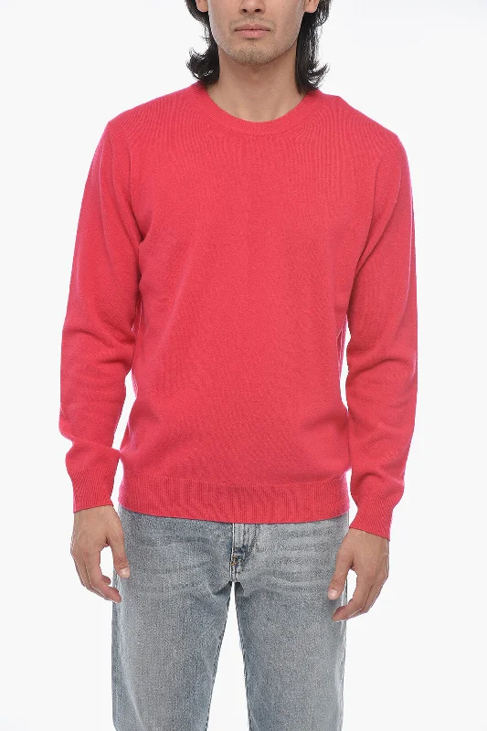 Altea Crew Neck LUNETTA Virgin Wool Sweater with Contrasting Patch