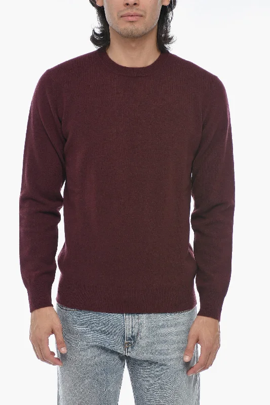 Altea Crew Neck LUNETTA Virgin Wool Sweater with Contrasting Patch