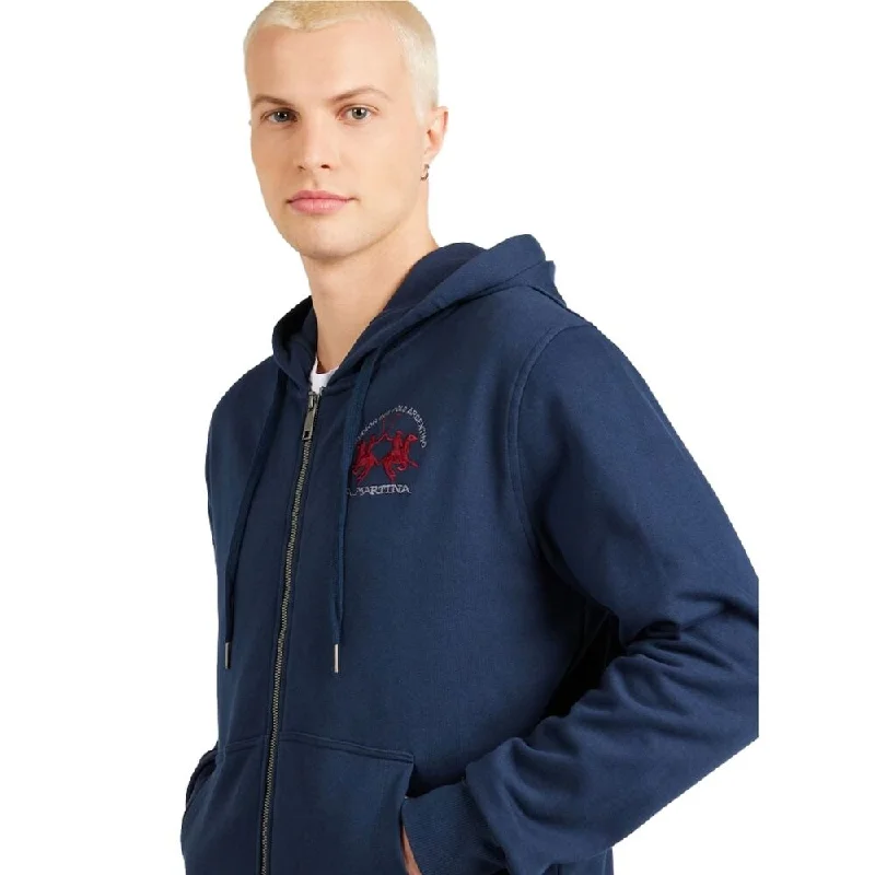 La Martina Elegant Full Zip Cotton Men's Hoodie