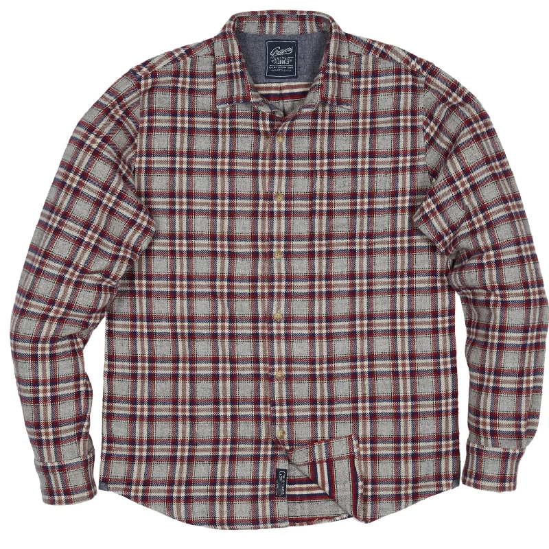 Milbank Heritage Flannel (Special Edition) - Gray Red Plaid (Final Sale)