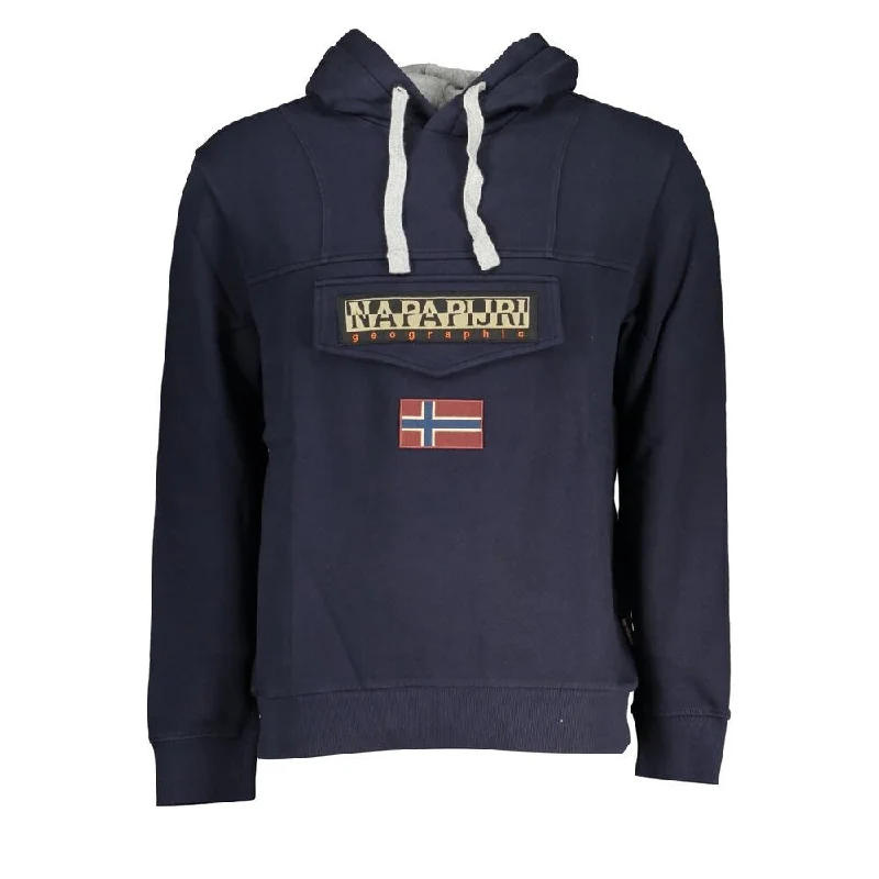 Napapijri Blue Cotton Men's Sweater