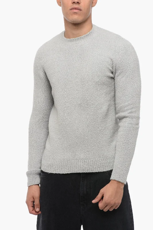 Roberto Collina Crew Neck Cotton Neoprene Sweater