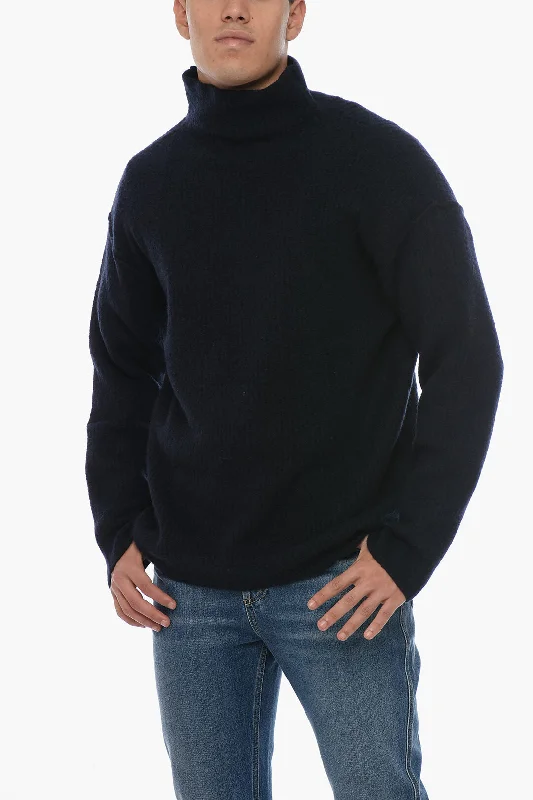 Roberto Collina Turtleneck Cashmere Blend Sweater