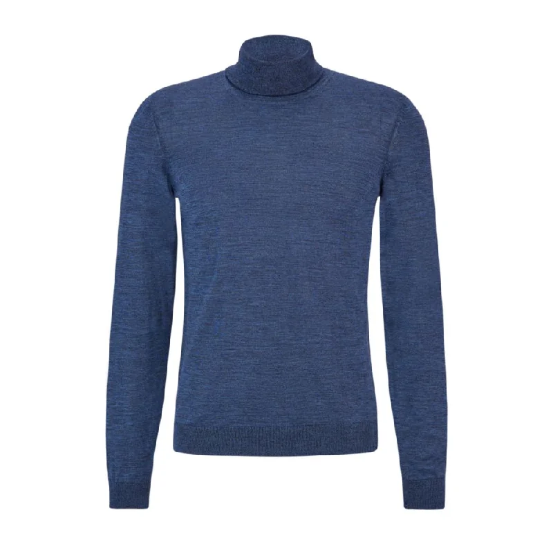 Slim-fit rollneck sweater in virgin wool