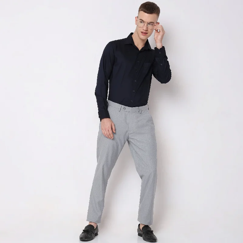 Slim Fit Solid Shirt