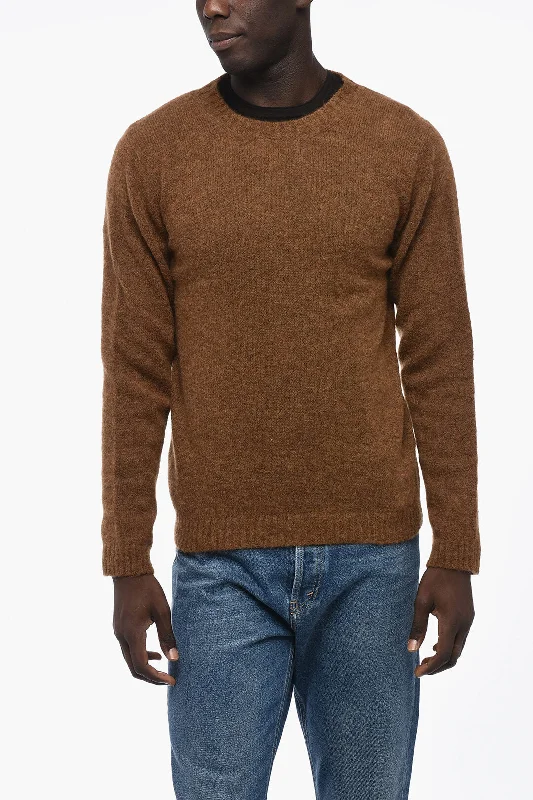 Sunhouse Solid Color RENZO Crew-neck Sweater