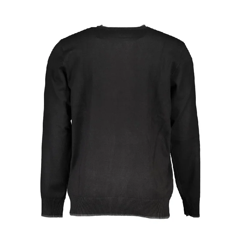 U.S. Grand Polo Black Nylon Men's Sweater