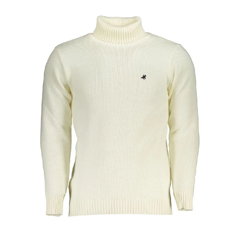 U.S. Grand Polo Elegant Turtleneck Sweater with Embroidered Men's Logo