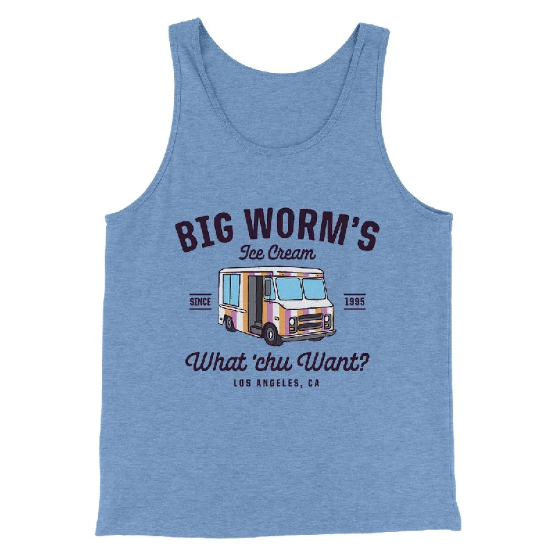 Big Worm's Ice Cream Funny Movie Men/Unisex Tank Top