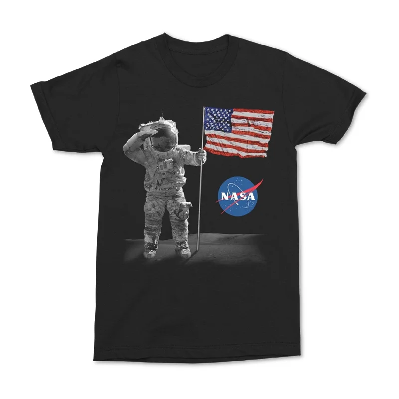 Changes Mens NASA Graphic T-Shirt, Black, Medium