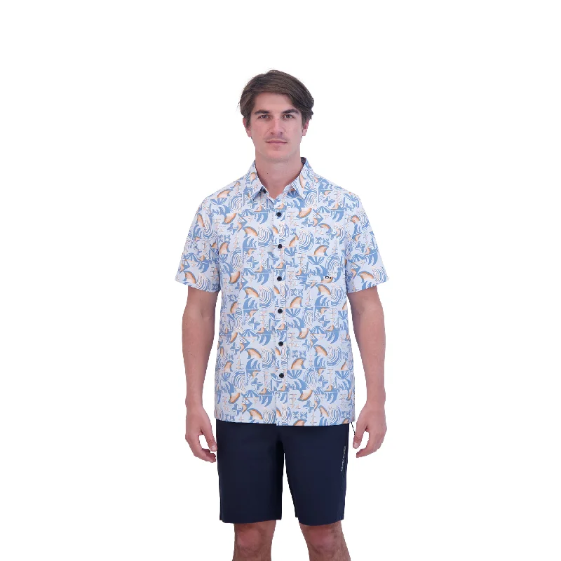 Dakine Aloha Button Down Short Sleeve Shirt - DK Stamp Print