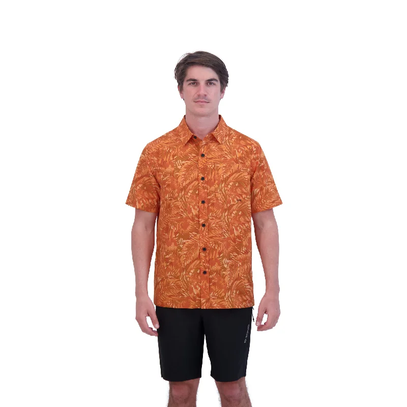 Dakine Aloha Button Down Short Sleeve Shirt - Sunset Palms Print