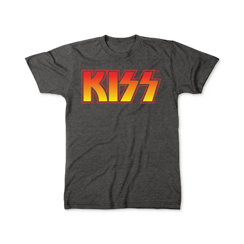 Freeze CMI Inc. Mens Kiss Graphic T-Shirt, Grey, Small