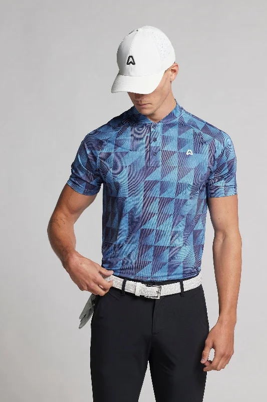 Geo Print Polo - Ace Navy