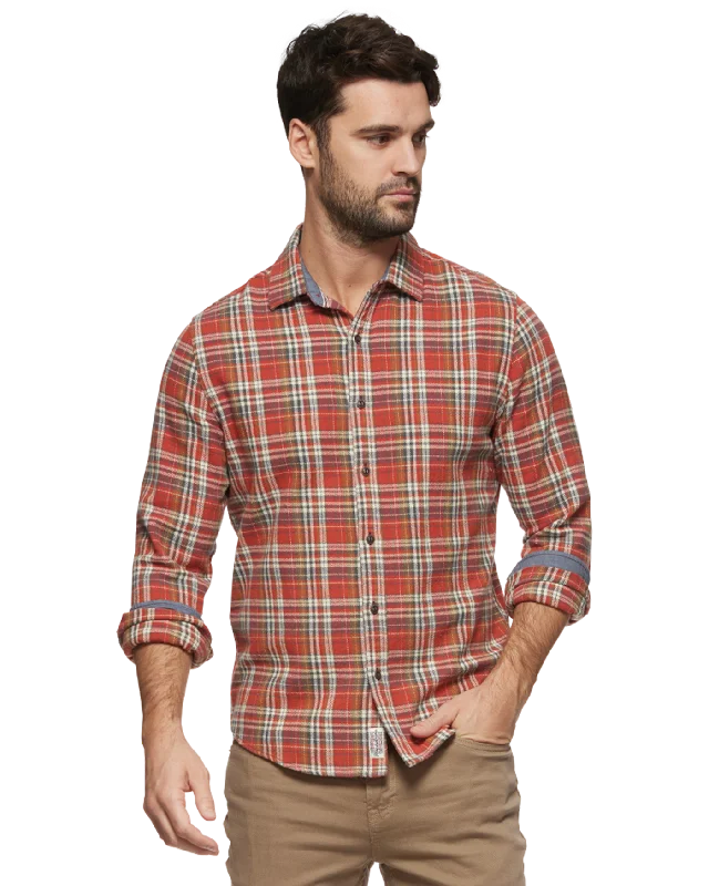 HUNTLY VINTAGE WASHED FLANNEL SHIRT