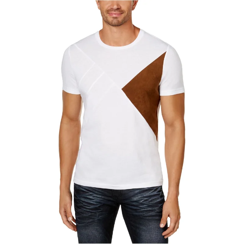 I-N-C Mens Faux-Suede Basic T-Shirt