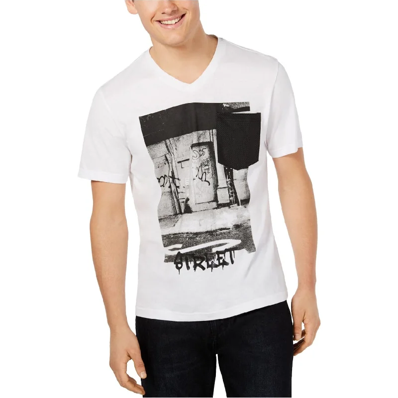 I-N-C Mens Street Graphic T-Shirt